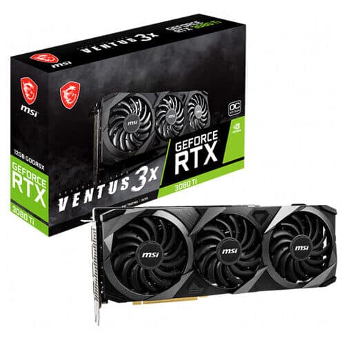 MSI RTX 3080 Ti Ventus 3X OC Edition 12GB GDDR6X Gaming Graphics Card