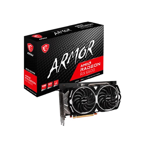 Msi – RX 6600 ARMOR – 8GB GDDR6 – Gaming Graphics Card