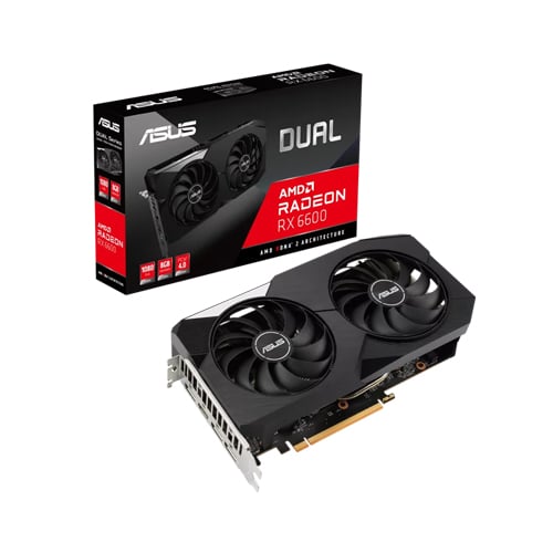 Asus – Dual RX 6600 – 8GB GDDR6 – Gaming Graphics Card