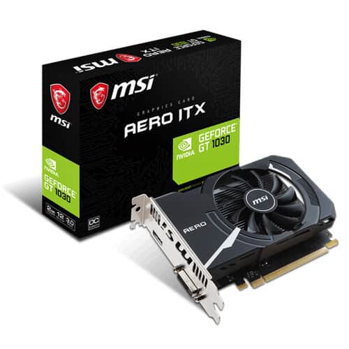 Msi – GeForce GT 1030 Aero ITX OC – 2GB DDR4 – Gaming Graphics Card