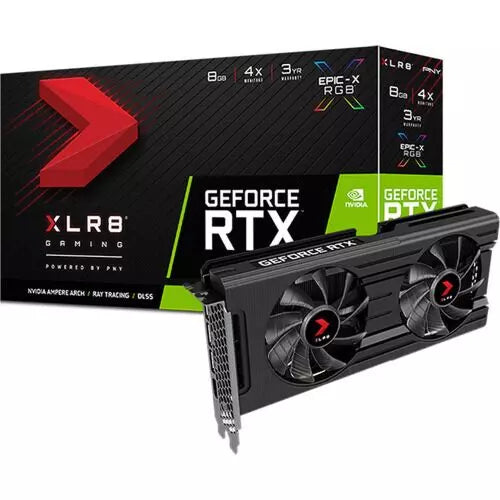 PNY – GeForce RTX 3050 XLR8 EPIC-X RGB Dual Fan – 8GB GDDR6 – Gaming Graphics Card