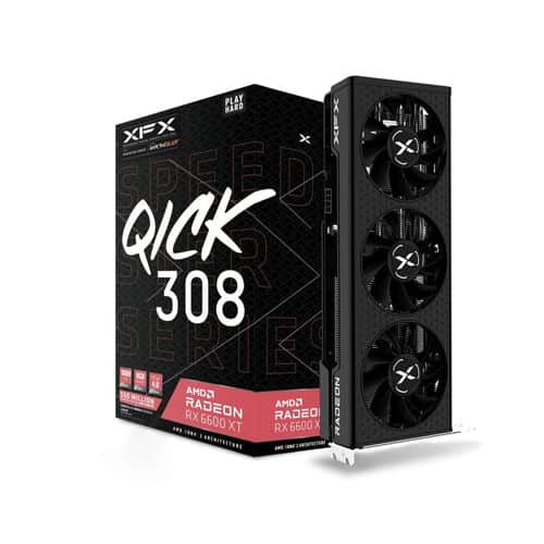 XFX – Speedster QICK 308 RX 6600 XT Black – 8GB GDDR6 – Gaming Graphics Card
