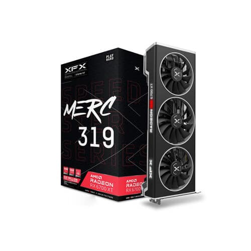 XFX – SPEEDSTER MERC 319 RX 6700 XT BLACK – 12GB GDDR6 – Gaming Graphics Card