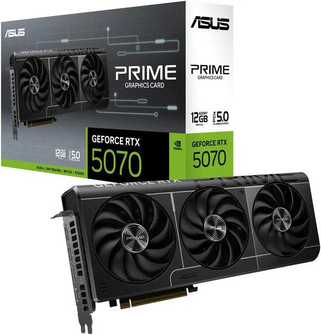 ASUS PRIME GeForce RTX 5070 12GB 192-Bit GDDR7 PCI Express 5.0 Graphics Card PRIME-RTX5070-12G