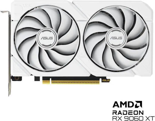 Alt view image 2 of 14 - ASUS Dual Radeon RX 9060 XT 16GB GDDR6 PCI Express 5.0 x16 ATX Graphics Card DUAL-RX9060XT-16G-WHITE