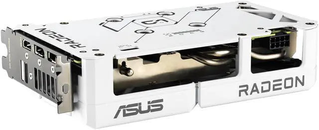 Alt view image 9 of 14 - ASUS Dual Radeon RX 9060 XT 16GB GDDR6 PCI Express 5.0 x16 ATX Graphics Card DUAL-RX9060XT-16G-WHITE