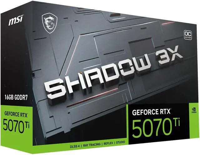 Alt view image 11 of 12 - MSI SHADOW GeForce RTX 5070 Ti 16GB GDDR7 PCI Express 5.0 ATX Graphics Card RTX 5070 TI 16G SHADOW 3X OC