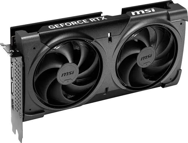 Alt view image 6 of 11 - MSI Ventus GeForce RTX 5060 Ti 16GB GDDR7 PCI Express 5.0 x16 (use x8) Graphics Card (RTX 5060 Ti 16G VENTUS 2X OC BLACK PLUS)