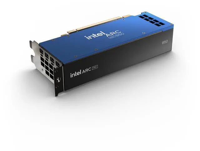 Intel Arc Pro B50 16GB 128-bit GDDR6 PCI Express 5.0 x8 AI and RT Workstation SFF Graphics Card