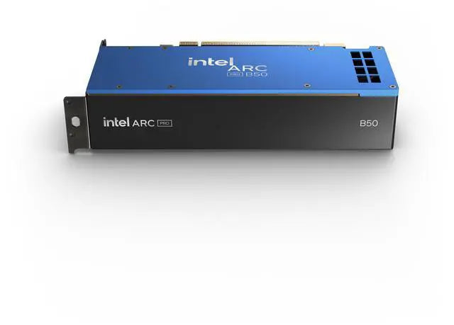 Intel Arc Pro B50 16GB 128-bit GDDR6 PCI Express 5.0 x8 AI and RT Workstation SFF Graphics Card