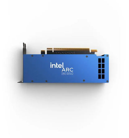 Intel Arc Pro B50 16GB 128-bit GDDR6 PCI Express 5.0 x8 AI and RT Workstation SFF Graphics Card