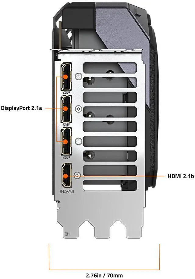 Alt view image 7 of 8 - GIGABYTE Gaming GeForce RTX 5070 Ti 16GB GDDR7 PCI Express 5.0 ATX Graphics Card GV-N507TGAMING OC-16GD