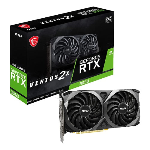 MSI – GeForce RTX 3050 Ventus 2X OC – 8GB GDDR6 – Gaming Graphic Card