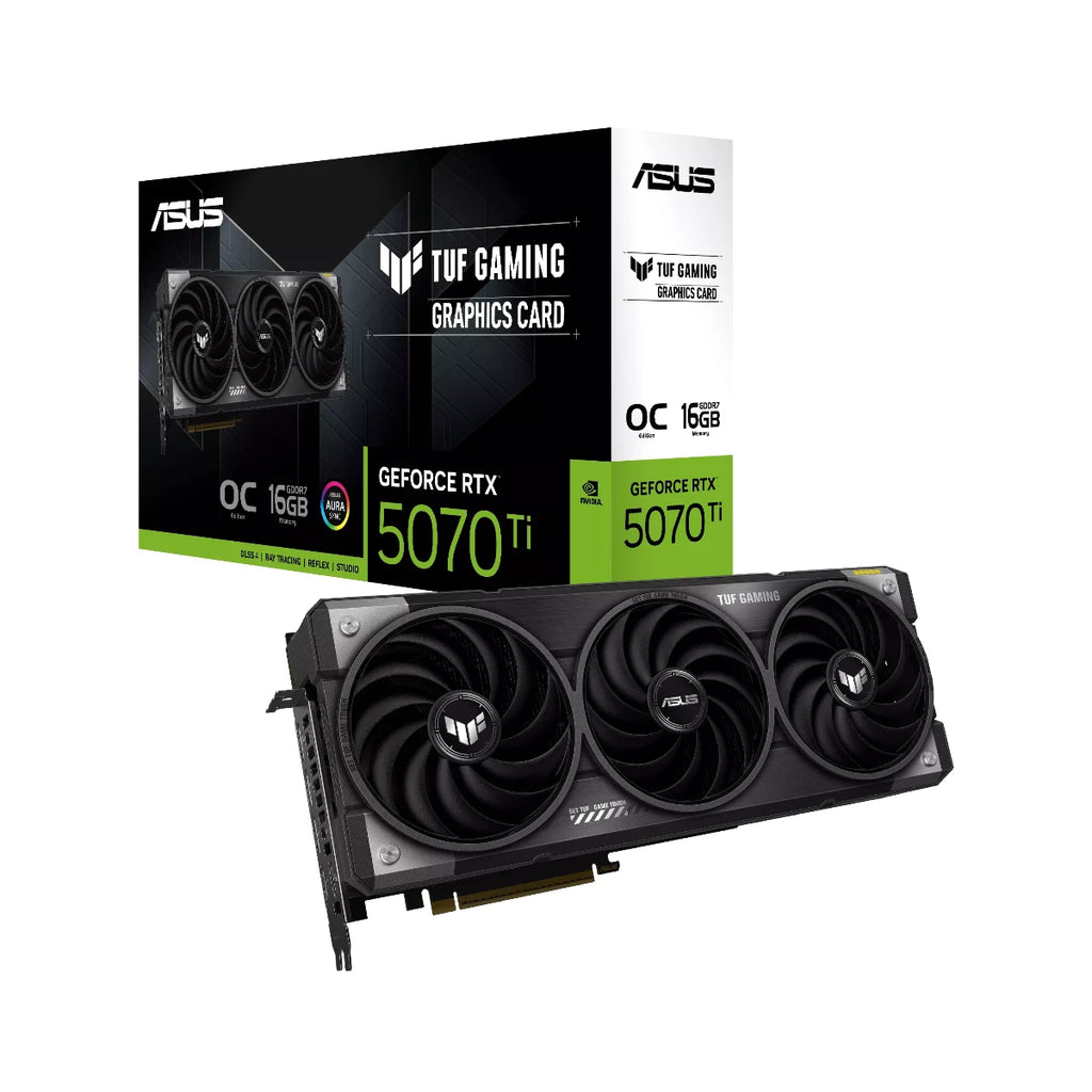 ASUS TUF Gaming GeForce RTX 5070 Ti OC Edition Graphics Card, 16GB GDDR7, DLSS 4 - 90YV0MD0-M0NA00
