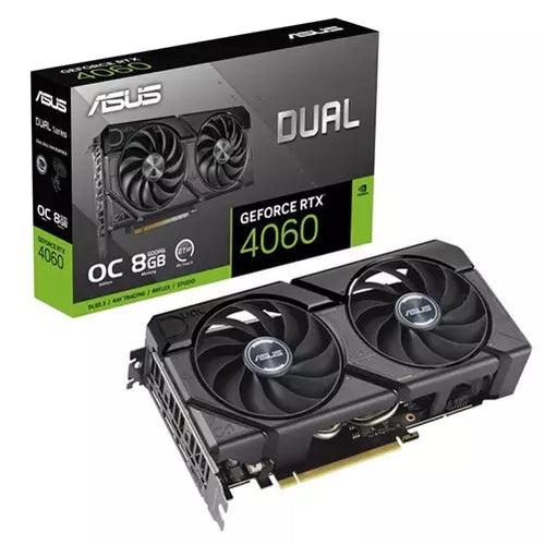 Asus Dual GeForce RTX 4060 EVO 8GB GDDR6 OC Edition Graphics Card, DLSS 3