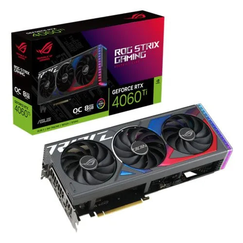 Asus ROG Strix GeForce RTX 4060 Ti 16GB GDDR6 OC Edition Graphics Card, DLSS 3