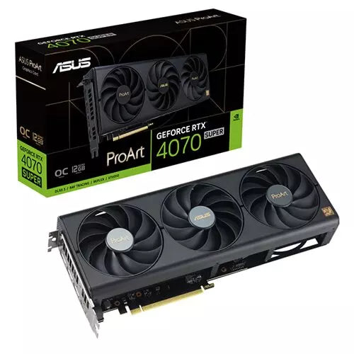 Asus ProArt GeForce RTX 4070 SUPER 12GB GDDR6X OC Graphics Card, DLSS 3