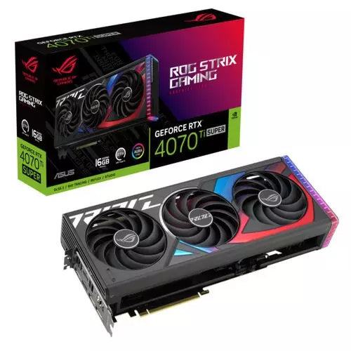 Asus ROG Strix RTX 4070 Ti SUPER 16GB GDDR6X Graphics Card, DLSS 3