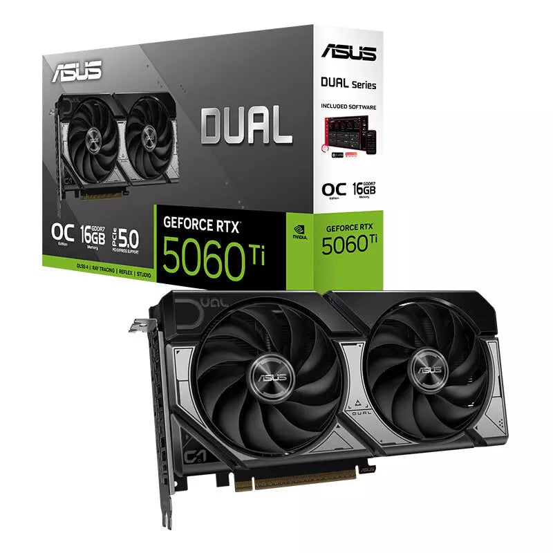 ASUS Dual GeForce RTX 5060 Ti 16GB GDDR7 OC Edition Graphics Card, DLSS 4