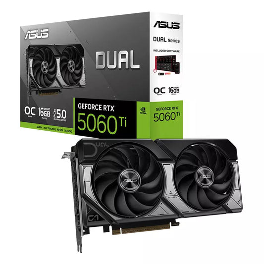 ASUS Dual GeForce RTX 5060 Ti 16GB GDDR7 OC Edition Graphics Card, DLSS 4
