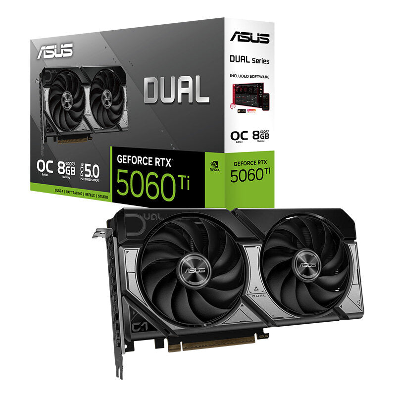 ASUS Dual GeForce RTX 5060 Ti 8GB GDDR7 OC Edition Video Card, DLSS 4