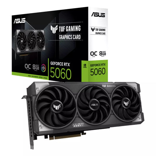 Asus TUF Gaming GeForce RTX 5060 8GB OC GDDR7 Graphics Card – Black, DLSS 4