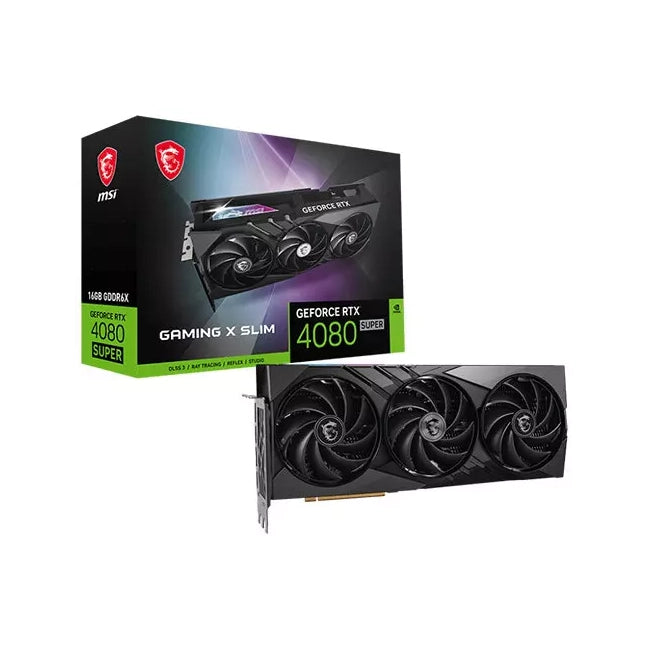 Msi GeForce RTX 4080 Super Gaming X Slim 16GB GDDR6X Graphics Card, DLSS 3