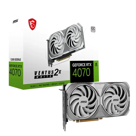 MSI RTX 4070 VENTUS 2X 12G OC White | 912-V513-403