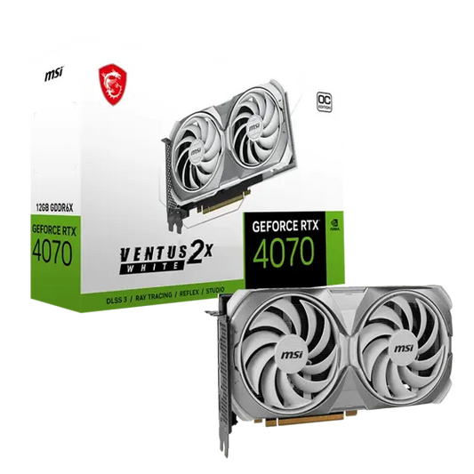 MSI RTX 4070 VENTUS 2X 12G OC White | 912-V513-403