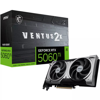 Msi GeForce VENTUS 2X PLUS RTX 5060 Ti 16GB GDDR7 Graphics Card, DLSS 4