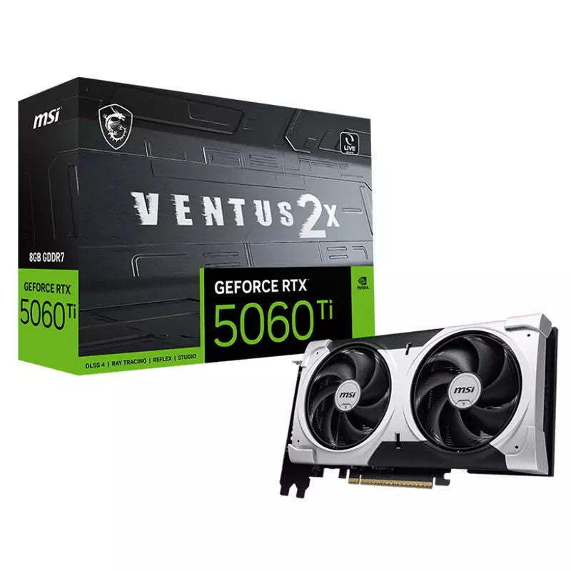 MSI GeForce VENTUS 2X PLUS RTX 5060 Ti 8GB GDDR7 Graphics Card, DLSS 4