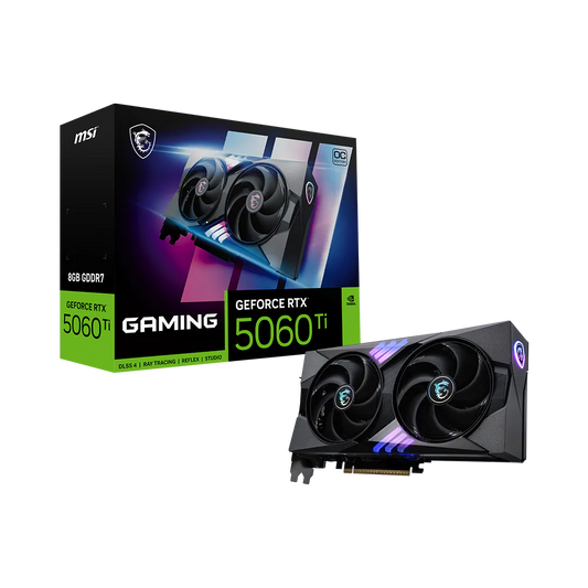 MSI GeForce RTX 5060 Ti 8G GAMING OC GDDR7 Video Card, DLSS 4