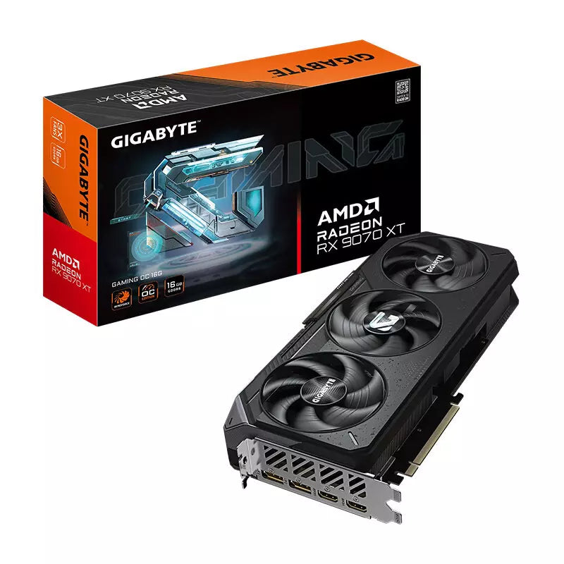 Gigabyte Radeon RX 9070 XT Gaming OC 16GB GDDR6 Graphics Card, FSR 4
