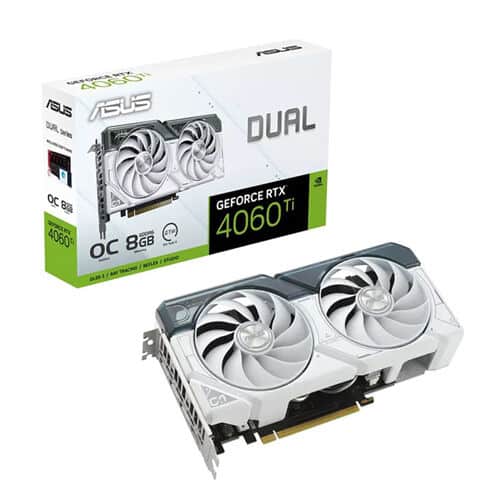 Asus Dual GeForce RTX 4060 Ti OC Edition 8GB GDDR6 Graphics Card – White