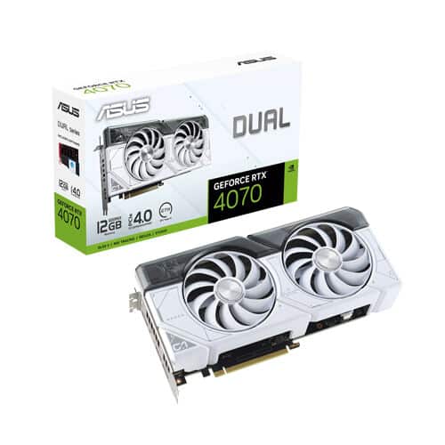 Asus – Dual GeForce RTX 4070 White Edition – 12GB GDDR6X – Gaming Graphics Card