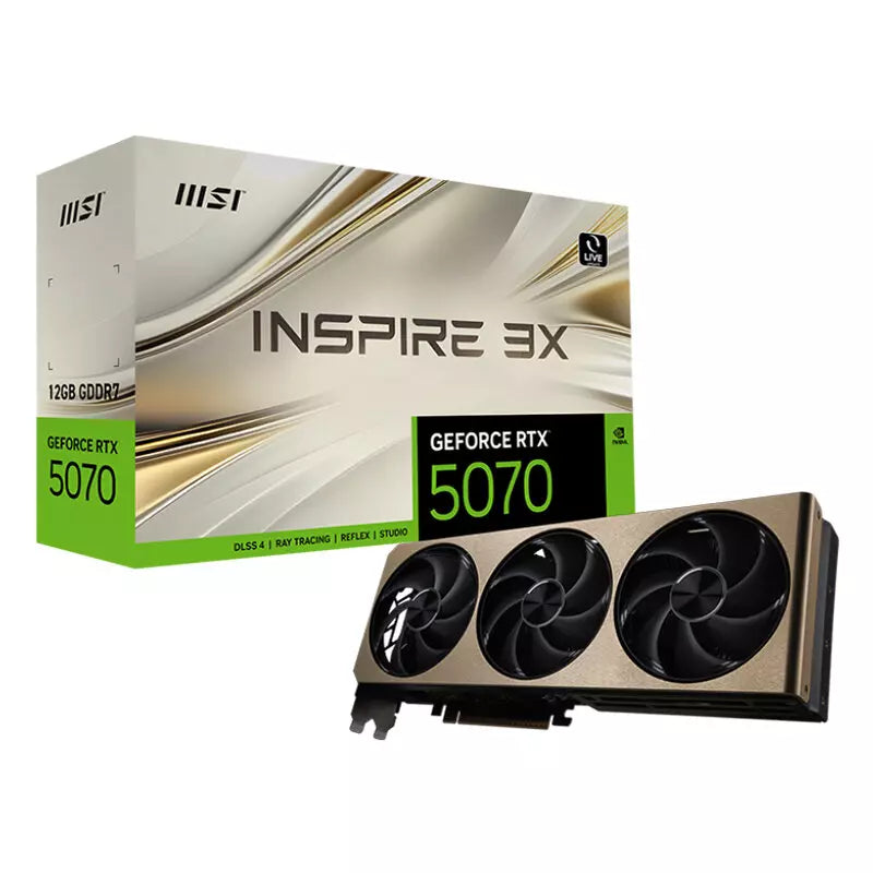 Msi GeForce RTX 5070 12GB GDDR7 Inspire 3X Graphics Card, DLSS 4