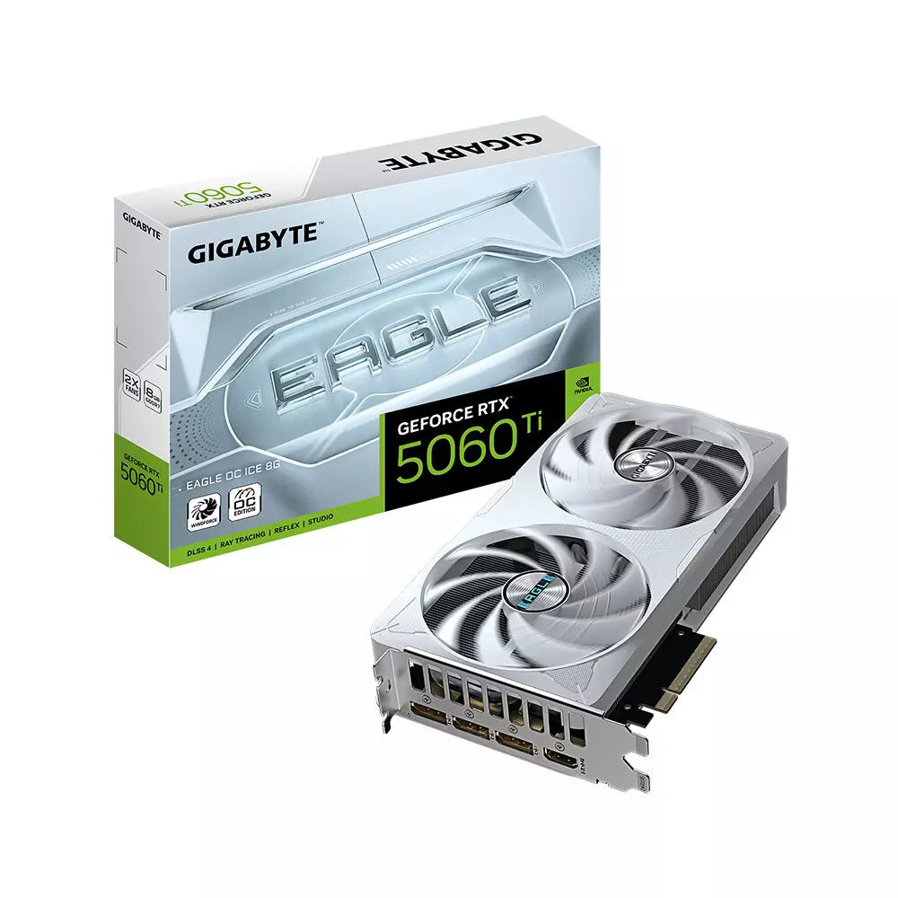 Gigabyte GeForce RTX 5060 Ti Eagle OC ICE 8GB GDDR7 Graphics Card, DLSS 4