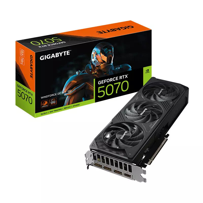 Gigabyte GeForce RTX 5070 WINDFORCE OC SFF 12GB GDDR7 Graphics Card, DLSS 4