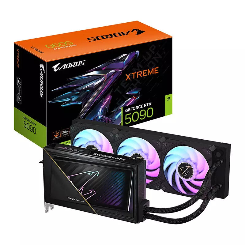 Gigabyte AORUS GeForce RTX 5090 Xtreme Waterforce 32GB GDDR7 Graphics Card, DLSS 4