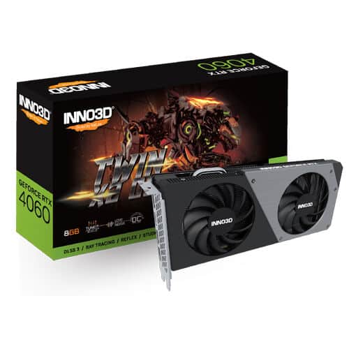 Inno3D GeForce RTX 4060 Twin X2 OC 8GB GDDR6 Graphics Card