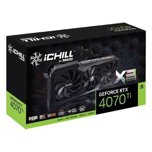 Inno3D – iChill Geforce RTX 4070 Ti x3 NVIDIA – 12 GB GDDR6X – Gaming Graphic Card