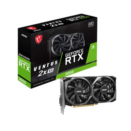 Msi – GeForce RTX 3050 Ventus 2X XS OC – 8GB GDDR6 – Gaming Graphics Card