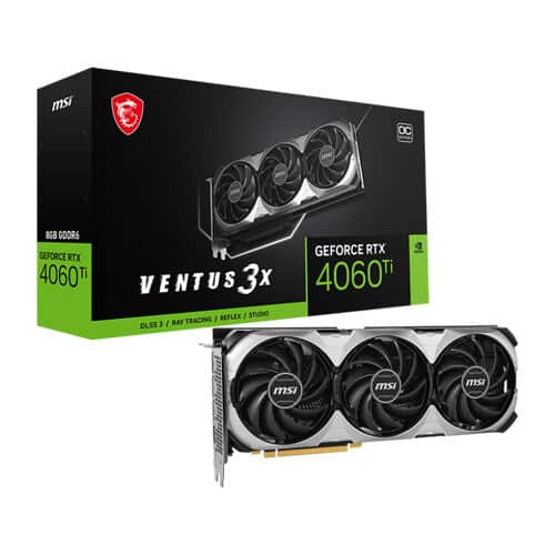 Msi – GeForce RTX 4060 Ti VENTUS 3X – 8GB – Gaming Graphics Card