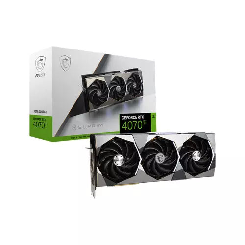 Msi – RTX 4070 Ti Suprim – 12GB GDDR6X – Gaming Graphics Card