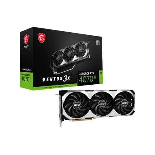 Msi – RTX 4070 Ti Ventus 3X OC – 12GB GDDR6X – Gaming Graphics Card