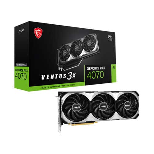 Msi – GeForce RTX 4070 VENTUS 3X OC – 12GB GDDR6X – Gaming Graphics Card