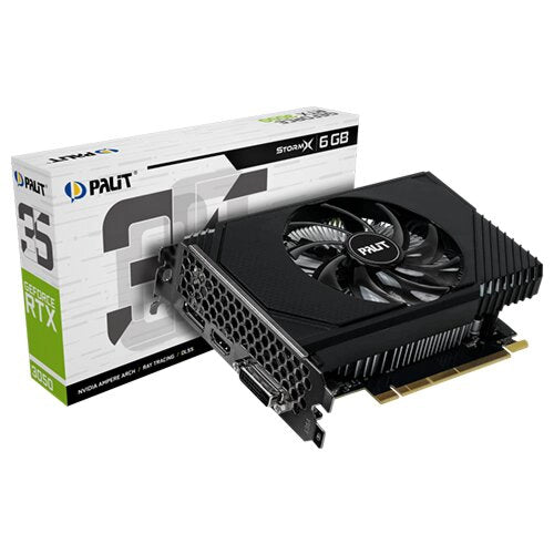 Palit GeForce RTX 3050 StormX 6GB GDDR6X Graphics Card, DLSS