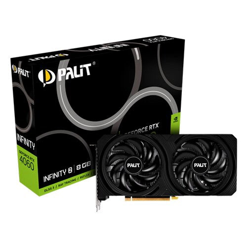 Palit GeForce RTX 4060 Infinity 2 8GB GDDR6X Graphics Card, DLSS 3