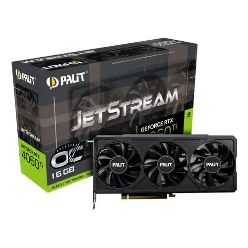 Palit GeForce RTX 4060 Ti JetStream OC 16GB GDDR6 Graphics Card – DLSS 3