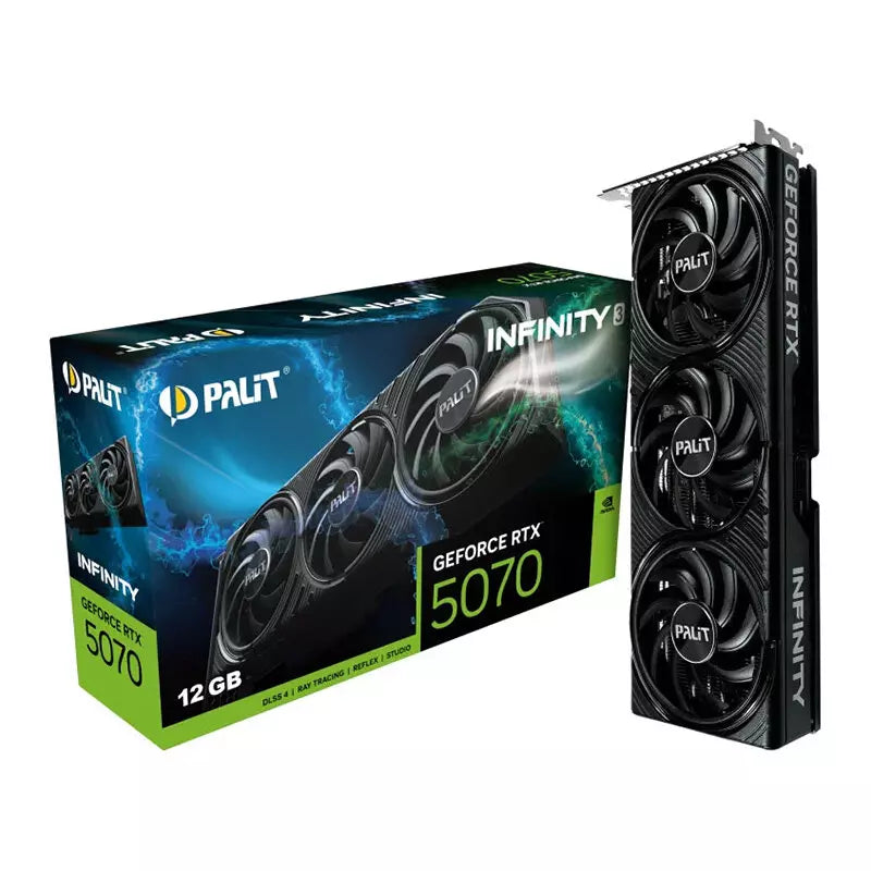 PALIT GeForce RTX 5070 12GB GDDR7 INFINITY 3 Blackwell Video Card, DLSS 4